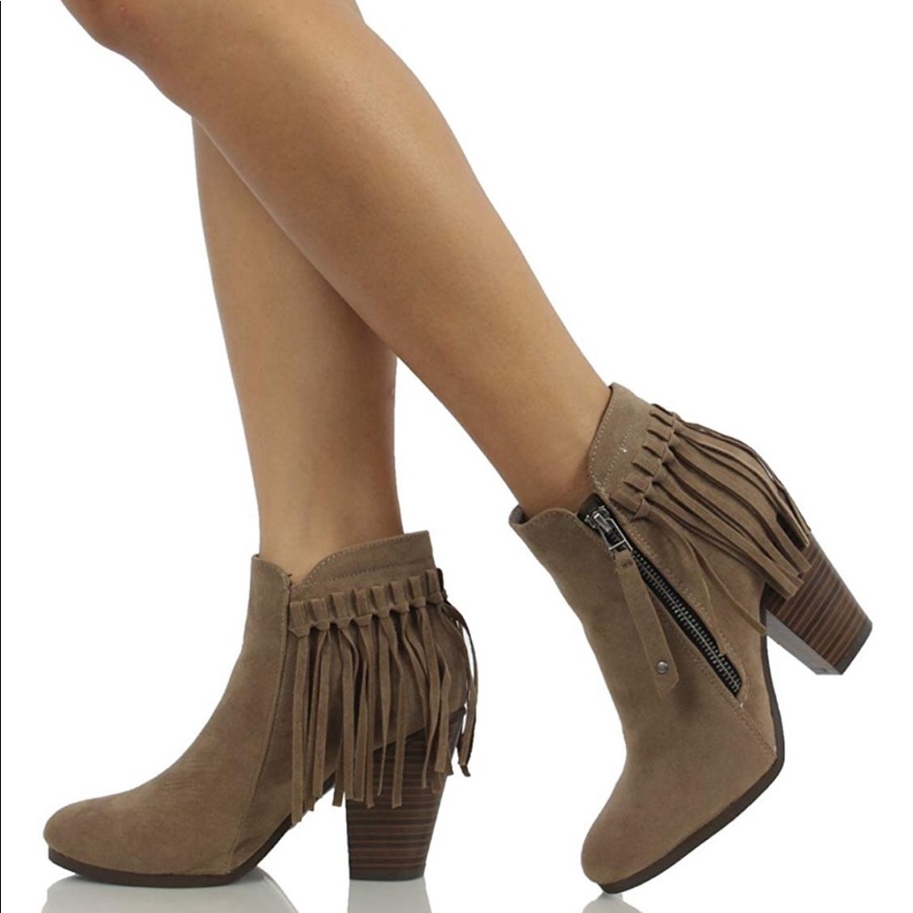 Breckelles Gail Fringe Bootie